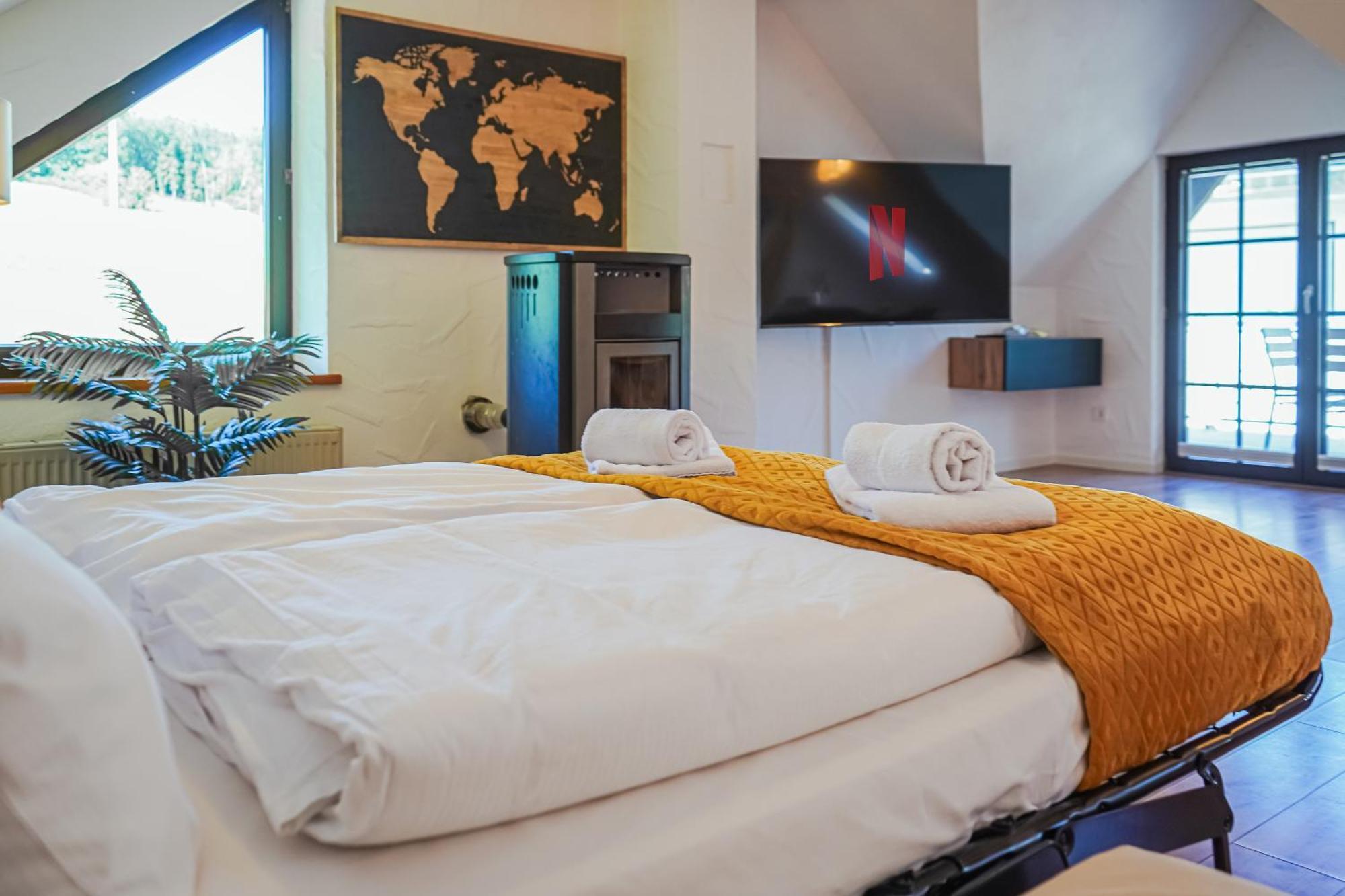 7Seas Boutique Ferienhaus Bostalsee - 2 Apartments Oder Ganzes Haus, Mit Sauna นอห์เฟลเดน ภายนอก รูปภาพ
